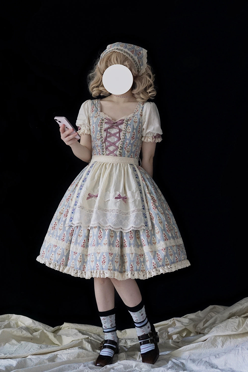 Exclusive Savings off-the-shoulder dressMiss Point~Elegant Lolita Short Sleeve Floral OP