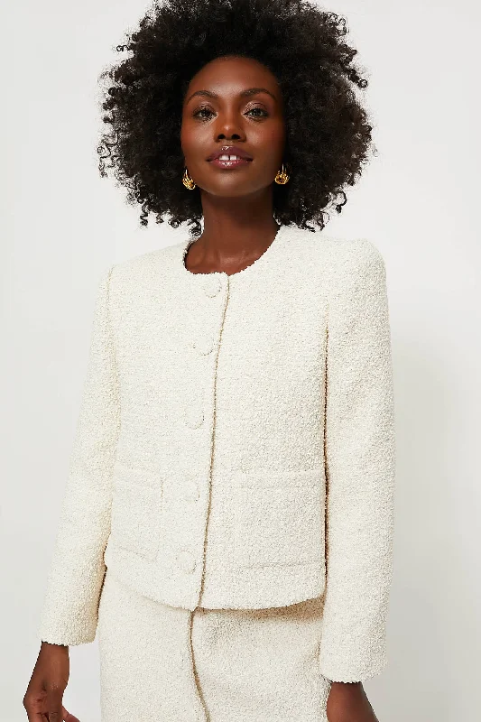 oversized trench coatCream Tweed Marilyn Jacket