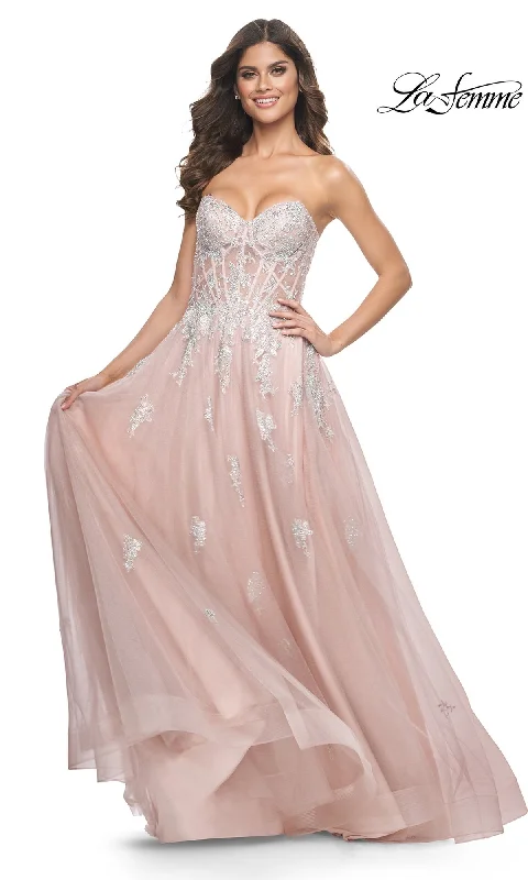 Price Break backless dressLa Femme 32111 Formal Prom Dress