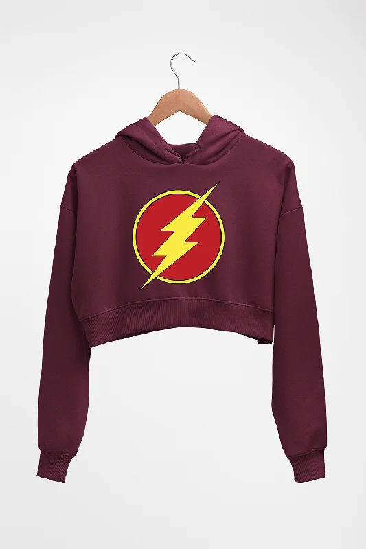 Huge Discounts breathable hoodieFlash Superhero Crop HOODIE FOR WOMEN
