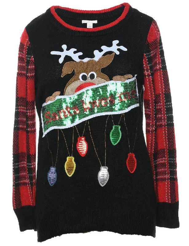 Sneak Peek Sale stylish lightweight coatReindeer Christmas Jumper - S