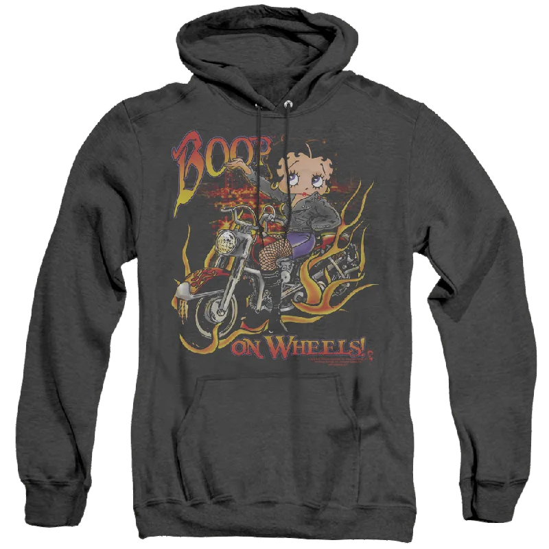 Super Bargain casual hoodie with logoBetty Boop On Wheels - Heather Pullover Hoodie
