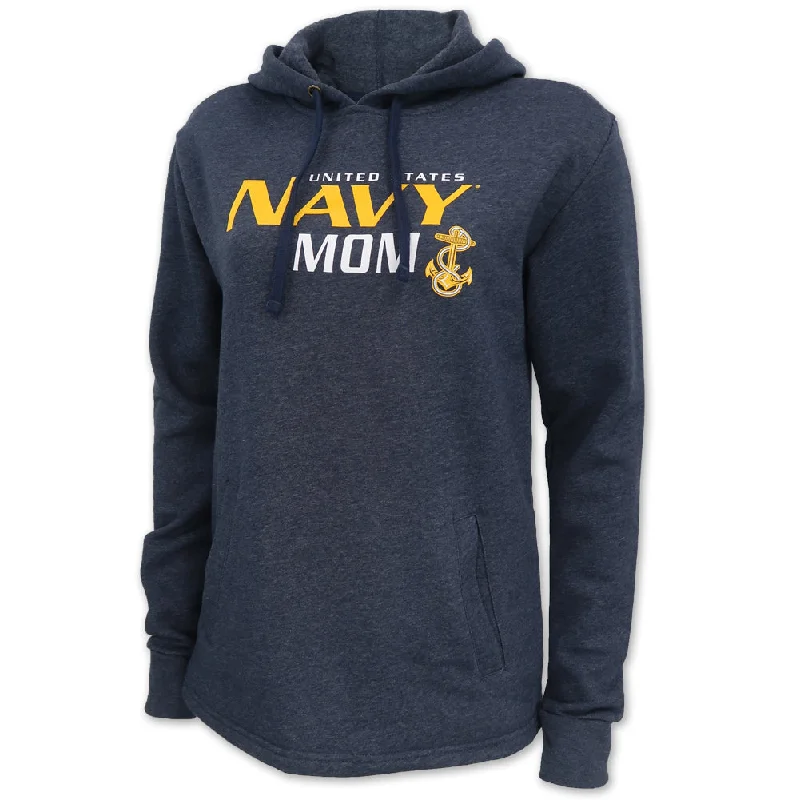 eco-friendly fitness hoodieLadies United States Navy Mom Hood (Midnight Navy)