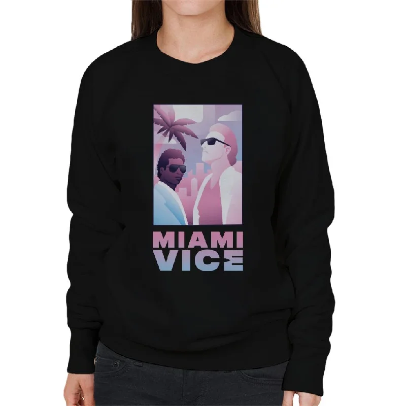 YEAR-End Sale fashion gym hoodieMiami Vice Sonny And Rico Airbrush Inspired Women's Sweatshirt
