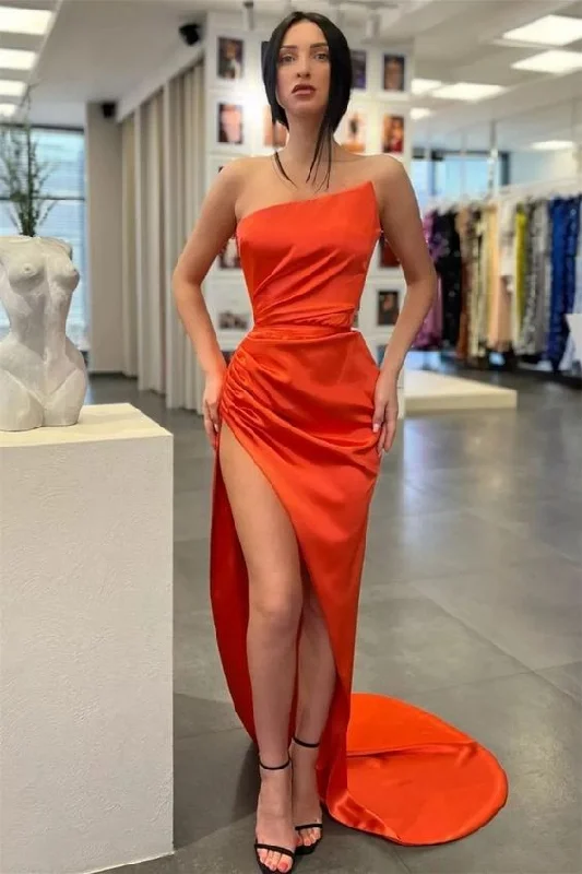 Flash Deals trendy wrap dressMermaid High Split Strapless Asymmetrical Floor-length Sleeveless Prom Dress Y122 Flash Deals trendy wrap dressMermaid High Split Strapless Asymmetrical Floor-length Sleeveless Prom Dress Y122