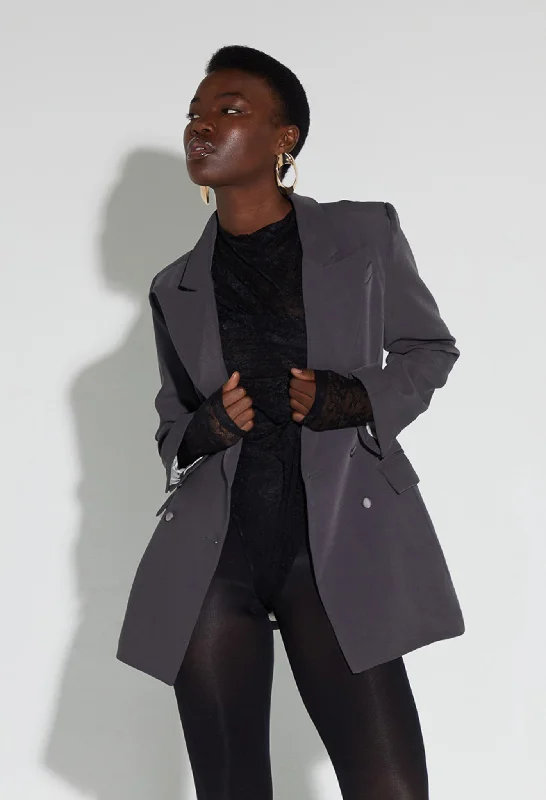 Buy More, Save More casual utility jacketHourglass Blazer Jacket - Croc Skin