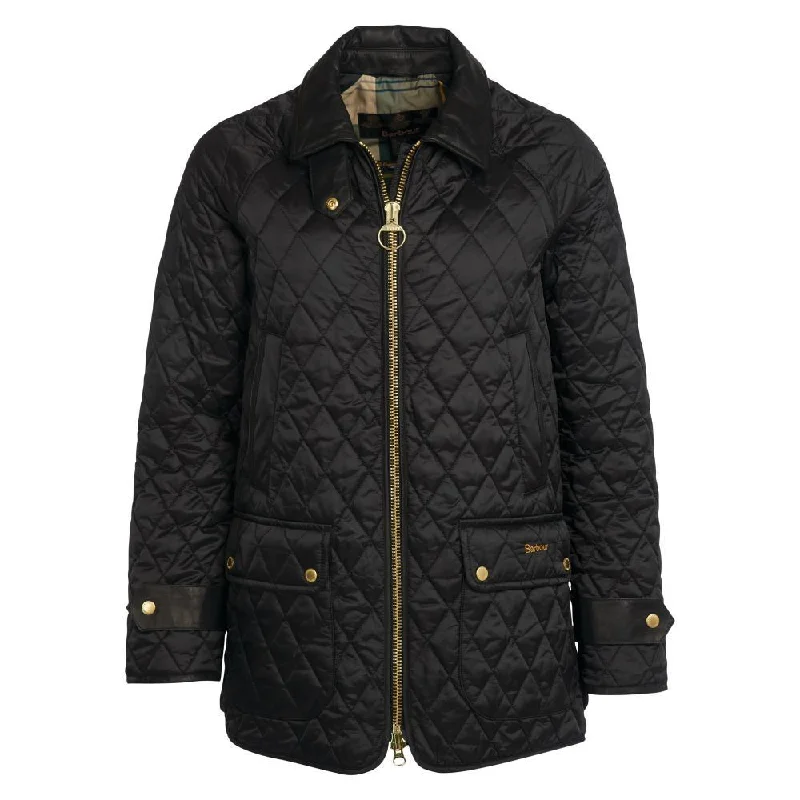 tailored blazer coatBarbour Kelham Ladies Quilted Jacket - Black/Ancient