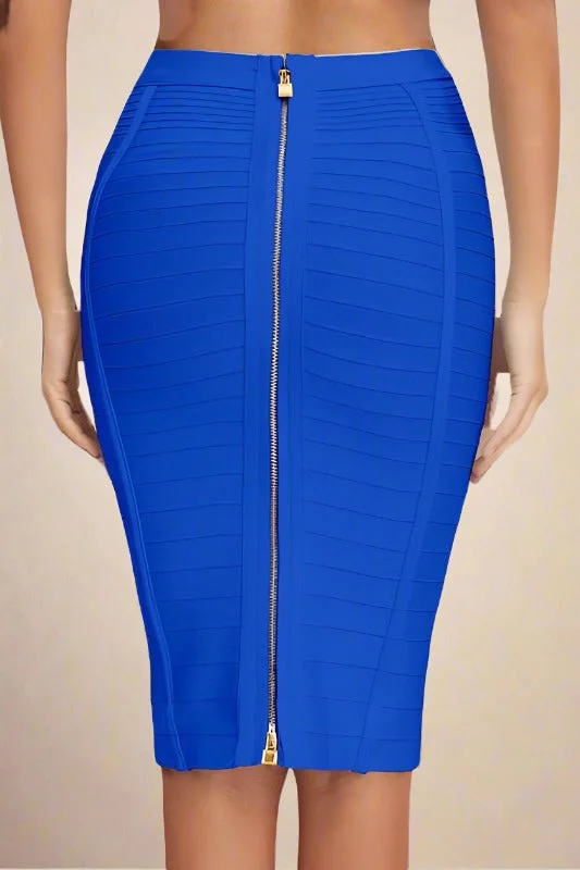 Flash Sale vintage-inspired dressPencil High Waist Bandage Knee Length Knitted Skirt - Royal Blue Flash Sale vintage-inspired dressPencil High Waist Bandage Knee Length Knitted Skirt - Royal Blue