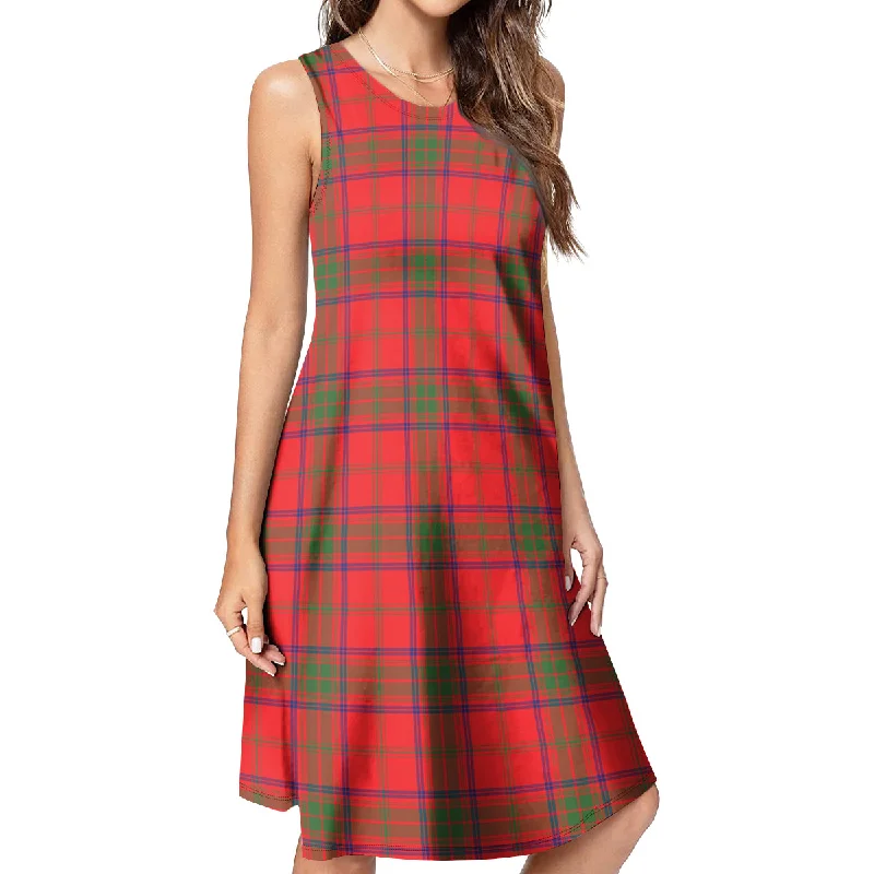 Mega Sale Ross Modern Tartan Womens Casual Dresses