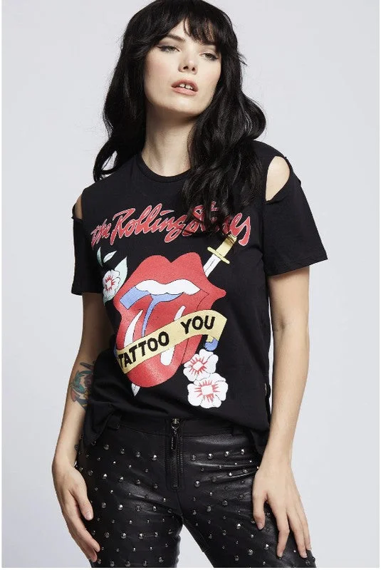 soft athletic sweatshirtThe Rolling Stones Slit Sleeve Tee