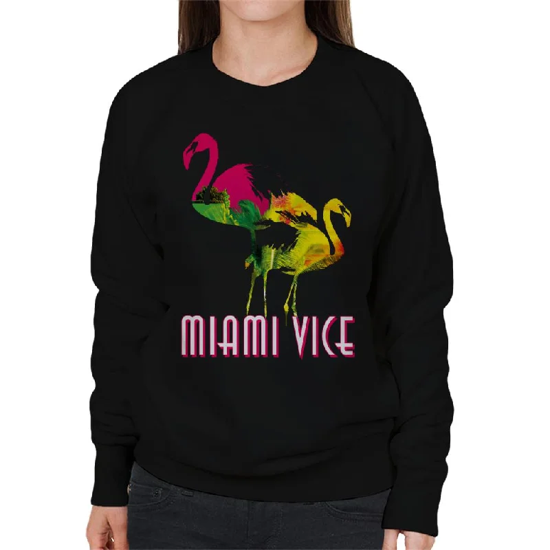 The Best Prices minimalist gym sweatshirtMiami Vice Flamingo Silhouette Women's Sweatshirt
