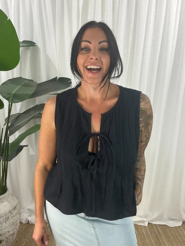Exclusive Offers elegant maxi dressQuincey Tie Top - Black