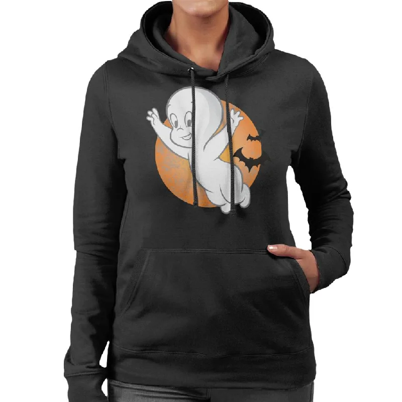 urban street hoodieCasper The Friendly Ghost Moon Flying Women's Hooded Sweatshirt