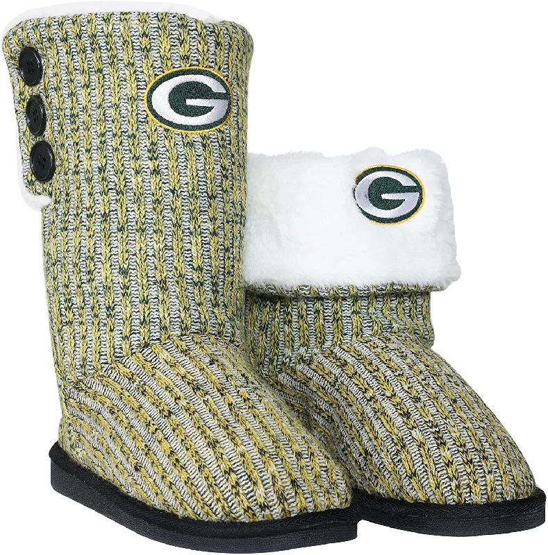 casual coatGreen Bay Packers Color Blend Button Boots