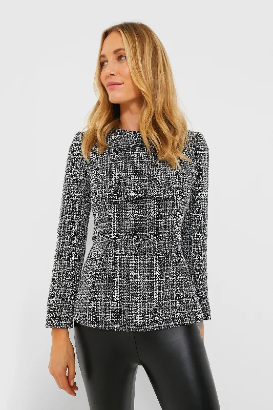 cold weather coatGray Brielle Tweed Jacket