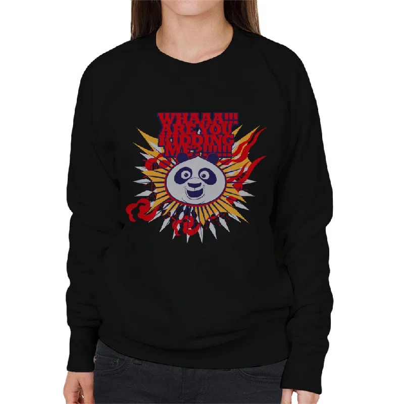 Special Buy activewear hoodieKung Fu Panda Po Whaaa Are You Kidding Me Women's Sweatshirt