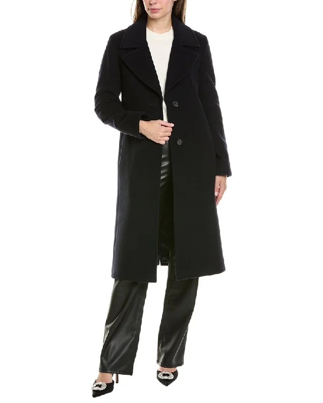 windbreaker jacketCinzia Rocca Icons Wool & Cashmere-Blend Coat