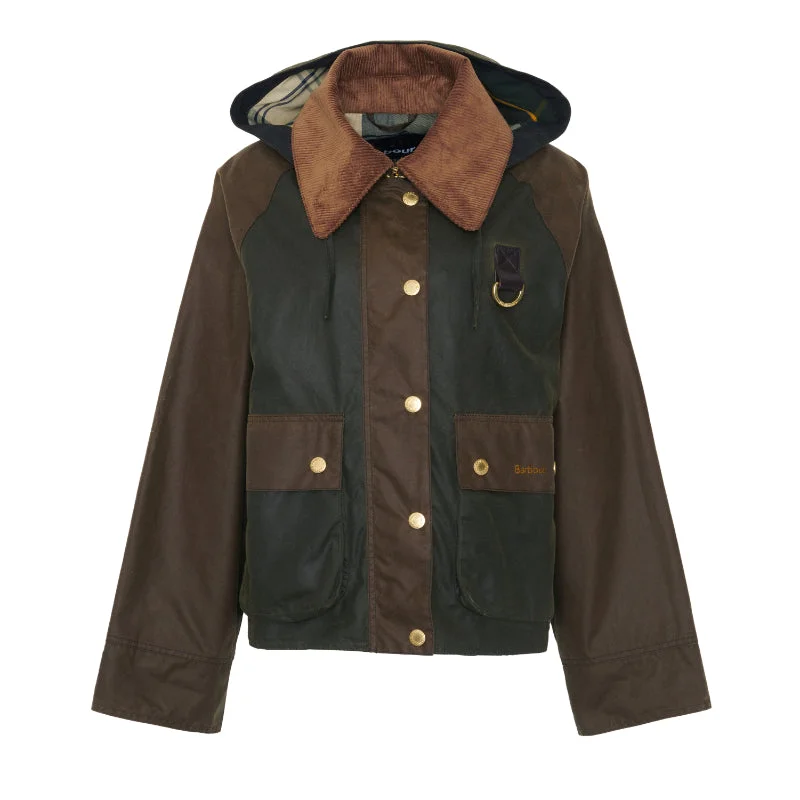 insulated jacketBarbour Reighton Wax Ladies Jacket - Archive Olive/Beech/Ancient