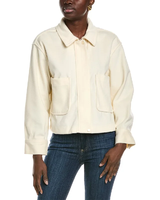 high-fashion coatVince Camuto Slouchy Patch Pocket Jacket