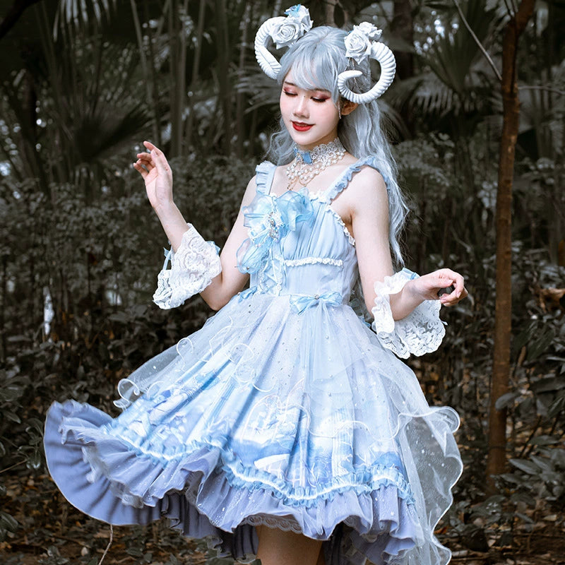 Super Savings bohemian dressYingLuoFu~Wedding Lolita JSK Suit Printed Classic Lolita Dress Super Savings bohemian dressYingLuoFu~Wedding Lolita JSK Suit Printed Classic Lolita Dress
