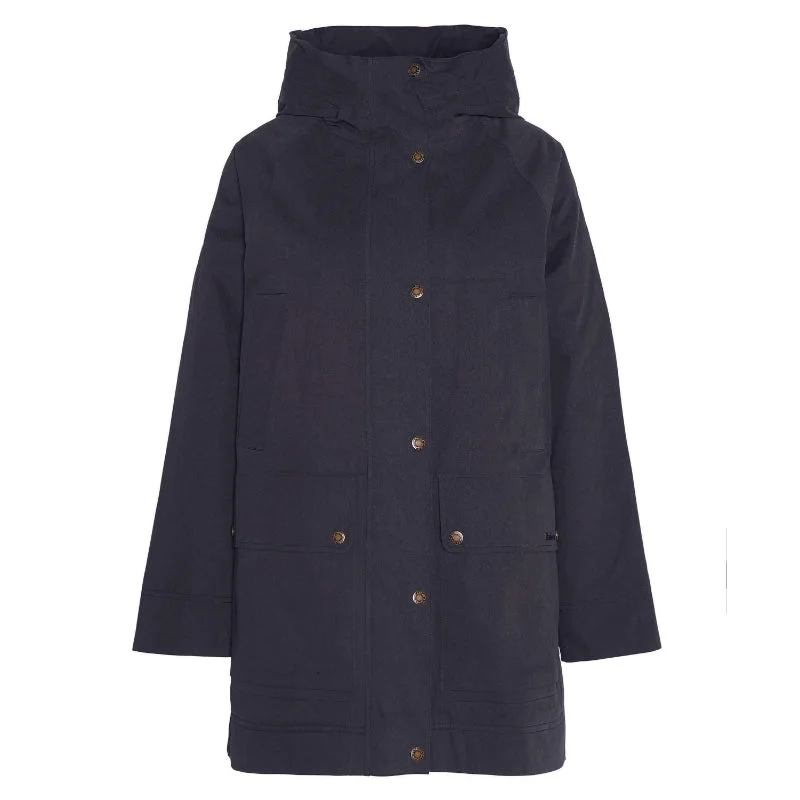 Final Clearance trendy puffer coatBarbour Winter Beadnell Waterproof Ladies Jacket - Dark Navy/Classic