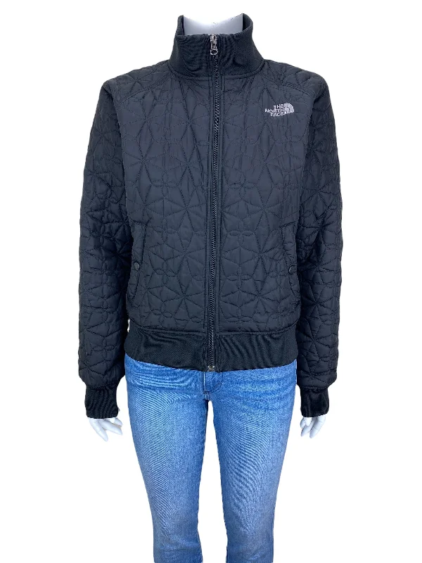 lightweight coatThe North Face Women's Quilted Bomber Puffer Jacket Black Size M