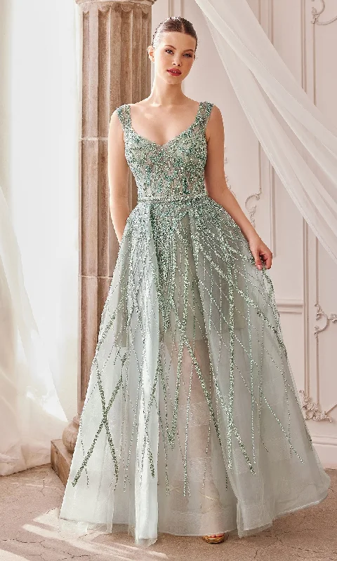 Super Savings chic slip dressAndrea & Leo Long Formal Dress A1091