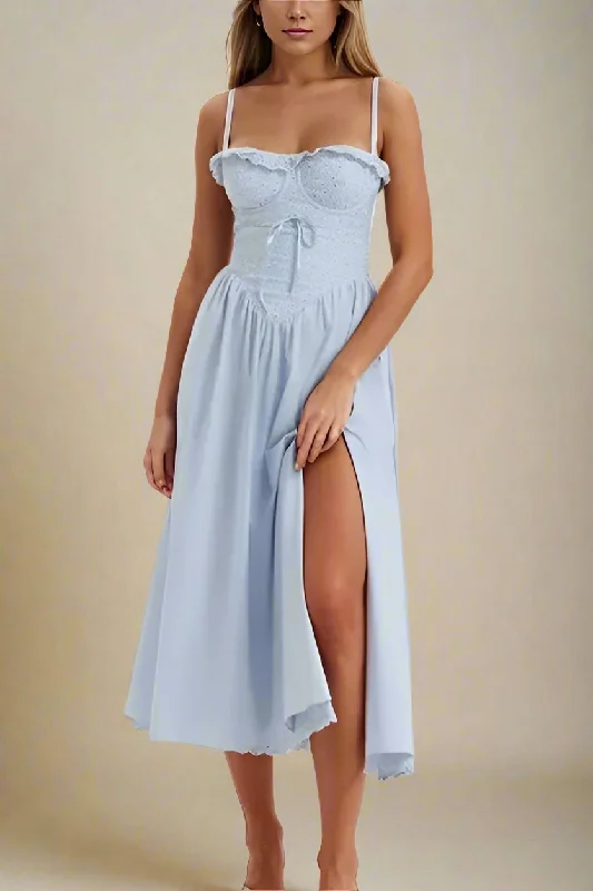 YEAR-End Clearance trendy dressBetty Bodycon Day Midi Dress - Baby Blue