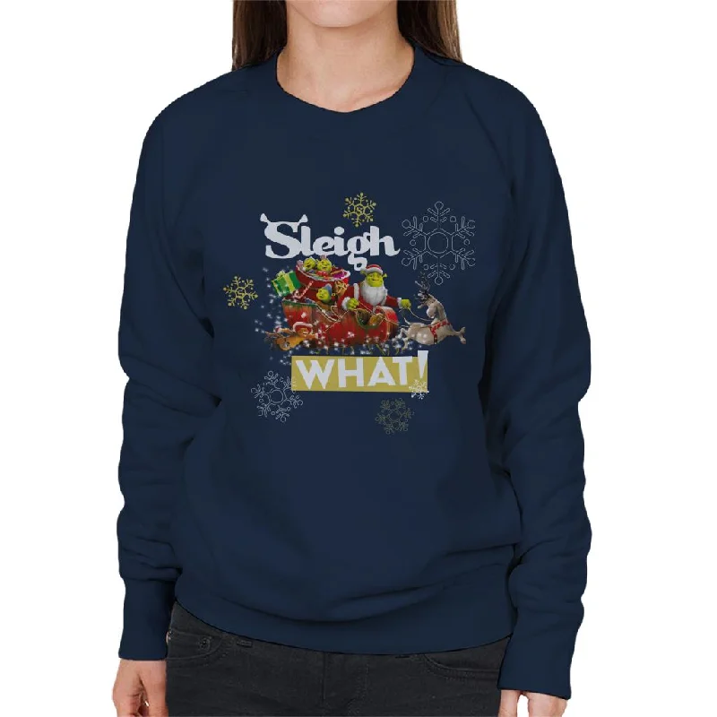 New Markdowns fashionable workout wearShrek Christmas Sleigh What Women's Sweatshirt