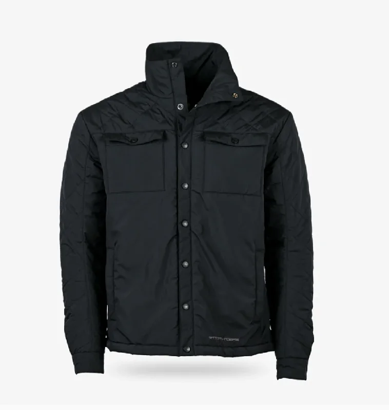 Clearance Event windbreaker jacketInsulated Snap Shirt Mens - Black River