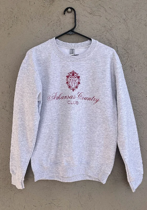 Quick Sale long-sleeve athletic hoodieArkansas Country Club Sweatshirt