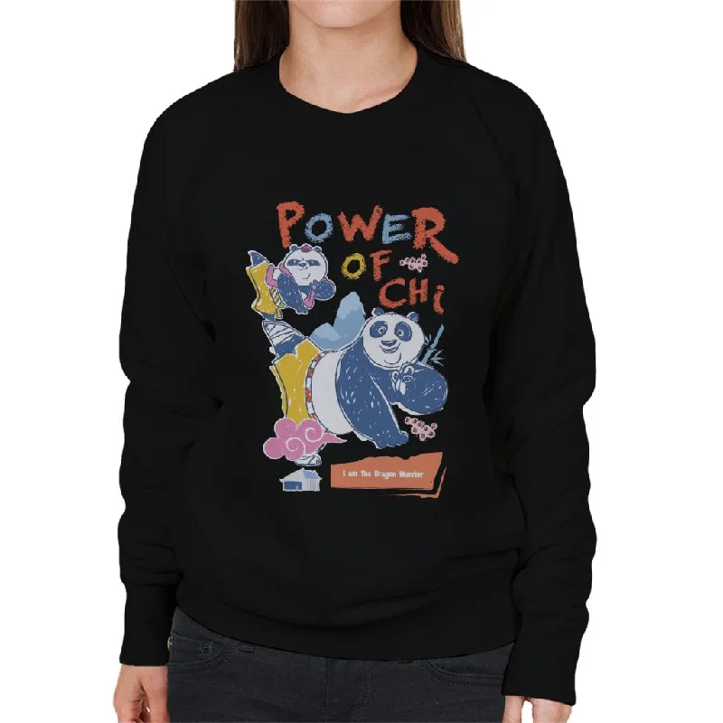 Closeout Sale performance workout sweatshirtKung Fu Panda Po Power Of Chi Women's Sweatshirt