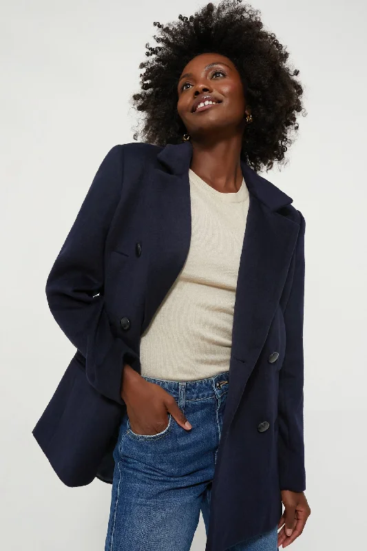 vintage trench coatNavy Kensington Coat