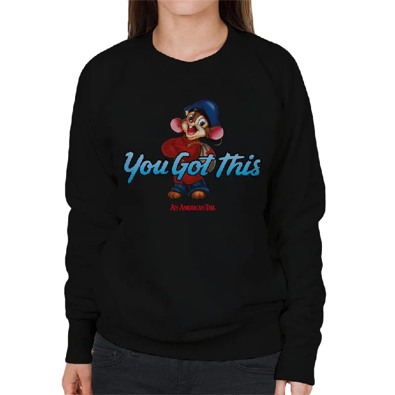 Price Fest relaxed fit sports hoodieAn American Tail Fievel Mousekewitz You Got This Women's Sweatshirt