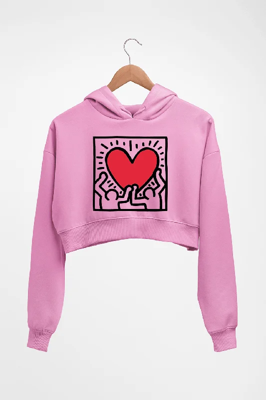 Overstock urban street hoodieKeith Haring Crop HOODIE FOR WOMEN