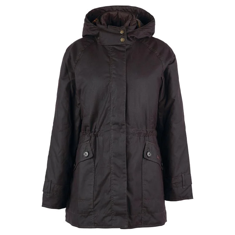 relaxed winter jacketBarbour Cannich Ladies Wax Jacket - Rustic/Classic