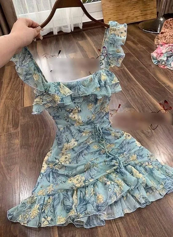 Sneak Peek Sale boho-chic dressSummer Outfit Floral Dress, Short Homecoming Dress,Summer Beach Dress Y744 Sneak Peek Sale boho-chic dressSummer Outfit Floral Dress, Short Homecoming Dress,Summer Beach Dress Y744