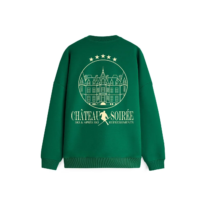 casual hoodie for workoutChateau Soirée Sweater - Bottle Green