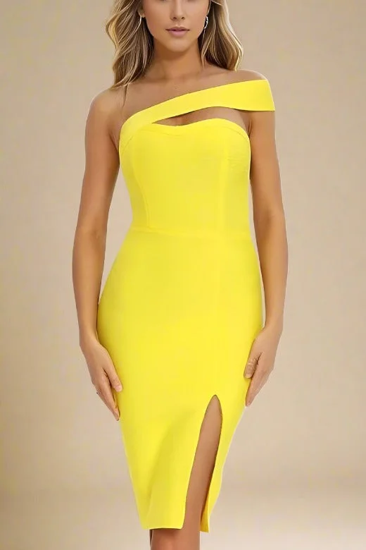 Stock Up and Save A-line dressGianna Bandage Dress - Sun Yellow