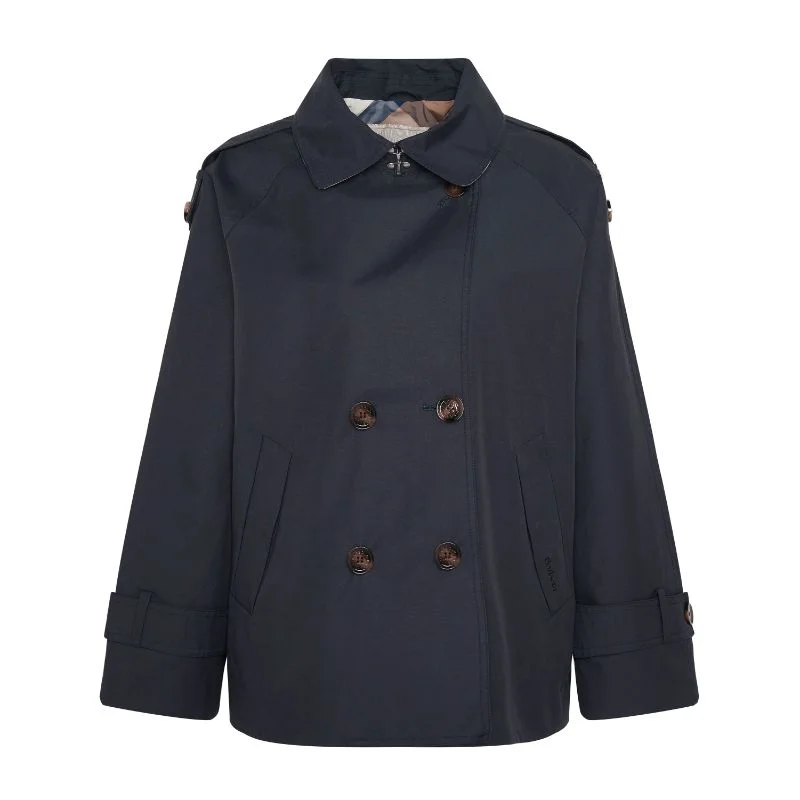 Value Deals casual sports coatBarbour Annie Showerproof Ladies Jacket - Dark Navy/Primrose Hessian