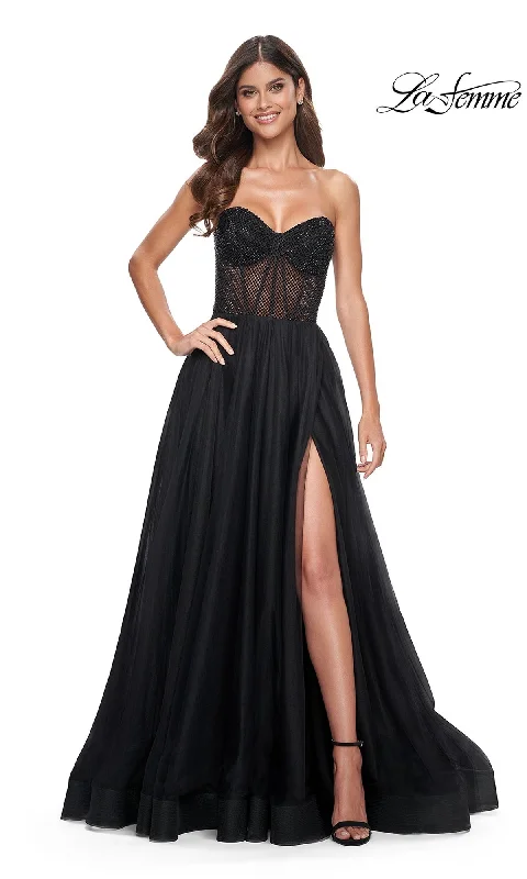 Overstock chic dressLa Femme 32216 Formal Prom Dress