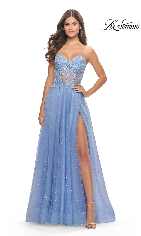 Savings Galore trendy bodycon dressLa Femme 31367 Formal Prom Dress