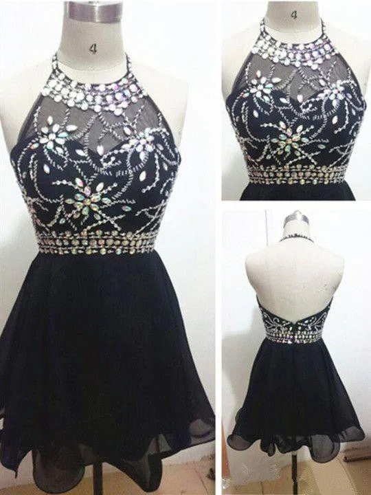 Can't Miss Homecoming Dress Little Black Dress Short Prom Dress Party Dress JK185