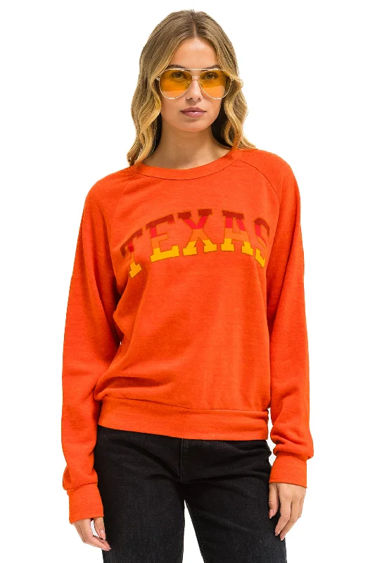 cool activewear hoodieUNIVERSITY OF TEXAS CREW SWEATSHIRT - ORANGE