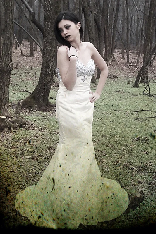 Limited Time Discount Mermaid Sweetheart Floor Length Chiffon Rhinestone Prom Dress
