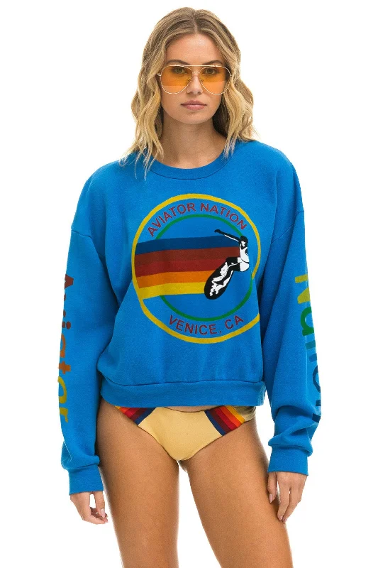 modern sports hoodieAVIATOR NATION RELAXED CREW SWEATSHIRT - OCEAN