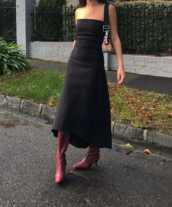 Reduced Prices one-shoulder dressStrapless Black Sexy Prom Dress For Womens Y1363