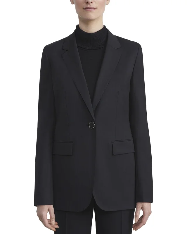 classic jacketLafayette 148 New York Flap Pocket Wool-Blend Blazer