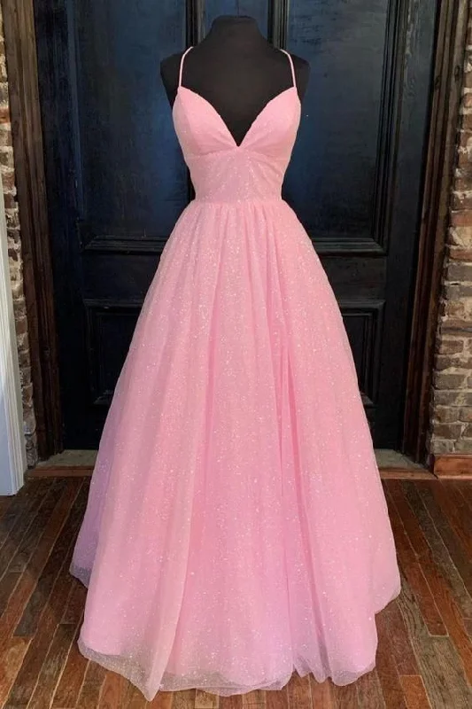 TIME-Limited Offer trendy bodycon dressSparkly Spaghetti Straps A-line Pink Floor Length Prom Dress Pink Graduation Dress Formal Gown Y681 TIME-Limited Offer trendy bodycon dressSparkly Spaghetti Straps A-line Pink Floor Length Prom Dress Pink Graduation Dress Formal Gown Y681