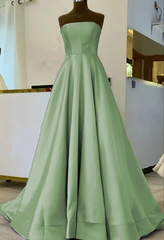 Unmissable Offer spaghetti strap dressSimple Sage Green Satin Bridesmaid Dresses, Strapless Floor Length Formal Prom Dress Y631 Unmissable Offer spaghetti strap dressSimple Sage Green Satin Bridesmaid Dresses, Strapless Floor Length Formal Prom Dress Y631